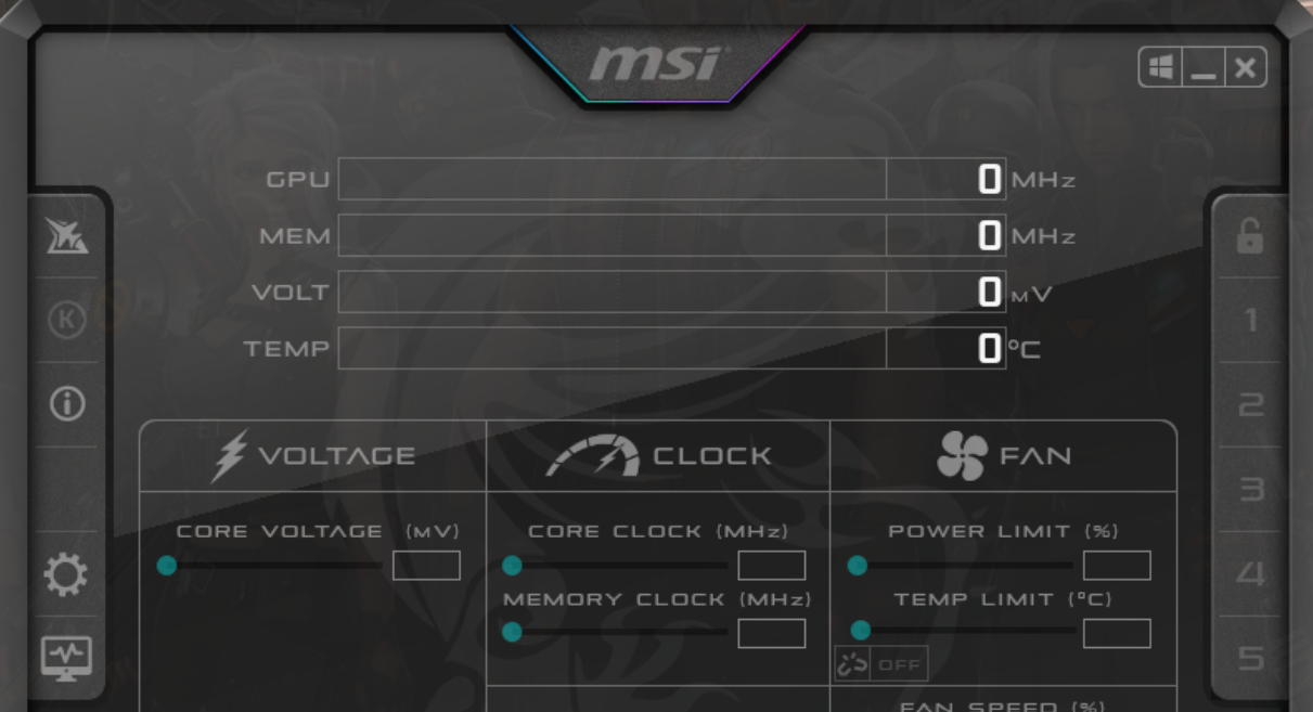 一款显卡超频工具,优化显卡性能、监测硬件状态调整风扇速度等!